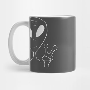 alienpeacebro invert Mug